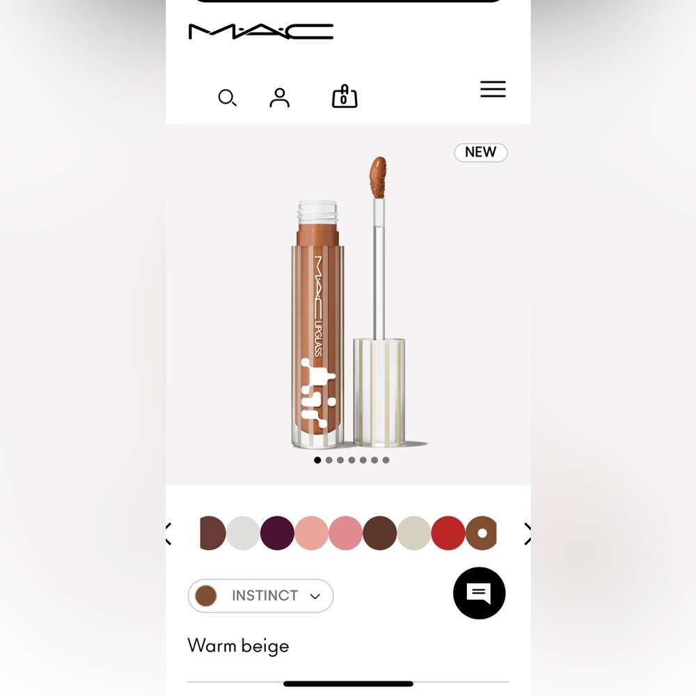 MAC Cosmetics 
Lipglass AIR  lipgloss NIB $26
In Shade 225 INSTINCT